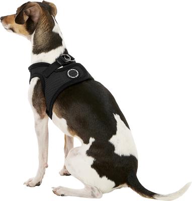 Show full view: Puppia Vest Polyester Step In Back Clip Dog Harness, Black, Small slide 4 of 11