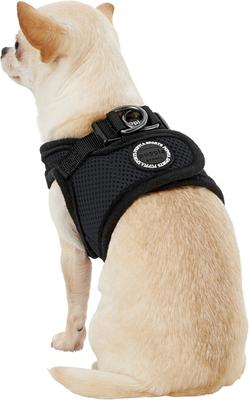 Show full view: Puppia Vest Polyester Step In Back Clip Dog Harness, Black, X-Small slide 4 of 11