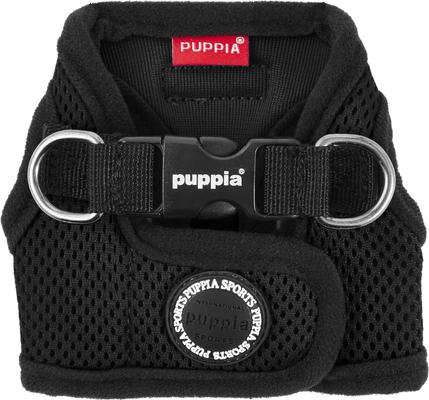 Show full view: Puppia Vest Polyester Step In Back Clip Dog Harness, Black, X-Small slide 6 of 11