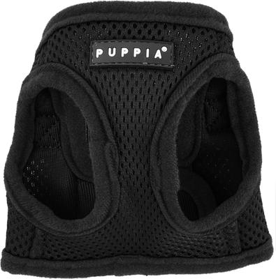 Show full view: Puppia Vest Polyester Step In Back Clip Dog Harness, Black, X-Small slide 7 of 11