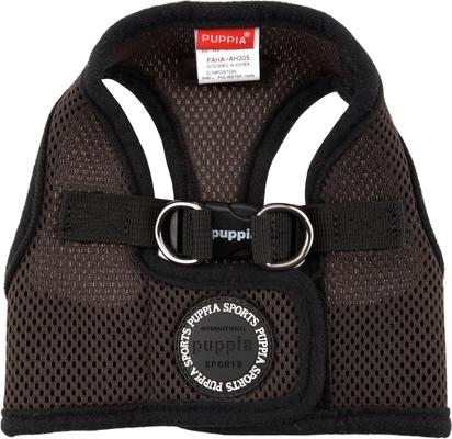 Show full view: Puppia Vest Polyester Step In Back Clip Dog Harness, Brown, Medium: 13.1 to 13.9-in chest slide 3 of 9