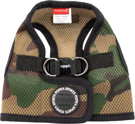 Show full view: Puppia Vest Polyester Step In Back Clip Dog Harness, Camo, Small: 10.8 to 11.2-in chest slide 3 of 9