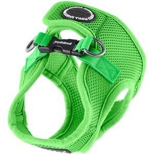 Puppia Vest Polyester Step In Back Clip Dog Harness, Green, Medium: 15.4-in chest