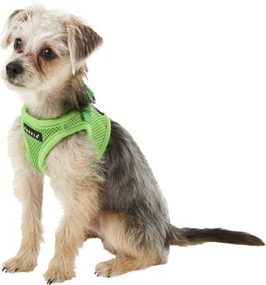 Show full view: Puppia Vest Polyester Step In Back Clip Dog Harness, Green, Small: 12.6-in chest slide 3 of 11
