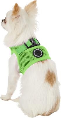 Show full view: Puppia Vest Polyester Step In Back Clip Dog Harness, Green, X-Small slide 4 of 11