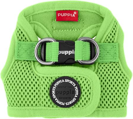 Show full view: Puppia Vest Polyester Step In Back Clip Dog Harness, Green, X-Small slide 6 of 11