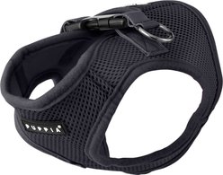 Puppia Vest Polyester Step In Back Clip Dog Harness, Grey, Large: 16.9-in chest