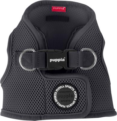Show full view: Puppia Vest Polyester Step In Back Clip Dog Harness, Grey, Large: 16.9-in chest slide 6 of 11