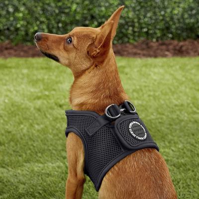 Show full view: Puppia Vest Polyester Step In Back Clip Dog Harness, Grey, Medium slide 6 of 12