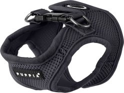 Puppia Vest Polyester Step In Back Clip Dog Harness, Grey, Small