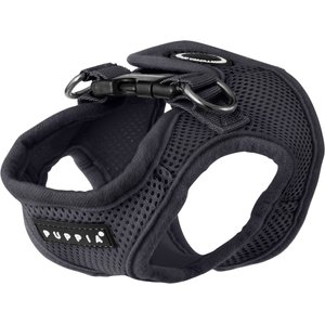 Puppia Vest Polyester Step In Back Clip Dog Harness, Grey, Small