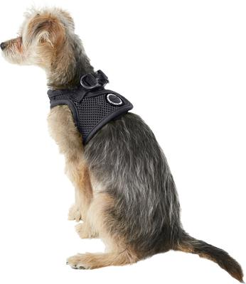 Show full view: Puppia Vest Polyester Step In Back Clip Dog Harness, Grey, Small slide 5 of 12