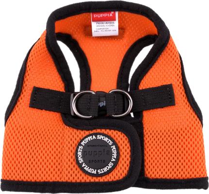 Show full view: Puppia Vest Polyester Step In Back Clip Dog Harness, Orange, Small: 10.8 to 11.2-in chest slide 2 of 8