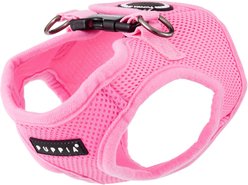 Puppia Vest Polyester Step In Back Clip Dog Harness, Pink, Medium: 15.4-in chest