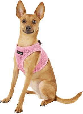 Show full view: Puppia Vest Polyester Step In Back Clip Dog Harness, Pink, Medium: 15.4-in chest slide 4 of 12