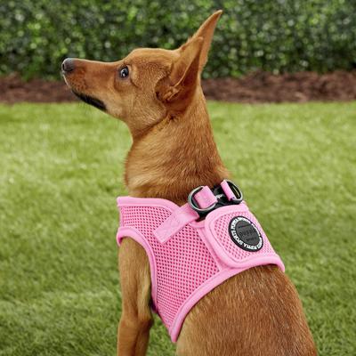 Show full view: Puppia Vest Polyester Step In Back Clip Dog Harness, Pink, Medium: 15.4-in chest slide 6 of 12
