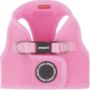 Puppia Vest Polyester Step In Back Clip Dog Harness, Pink, Medium: 15.4-in chest