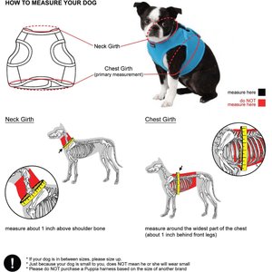 Puppia Vest Polyester Step In Back Clip Dog Harness, Pink, Medium: 15.4-in chest