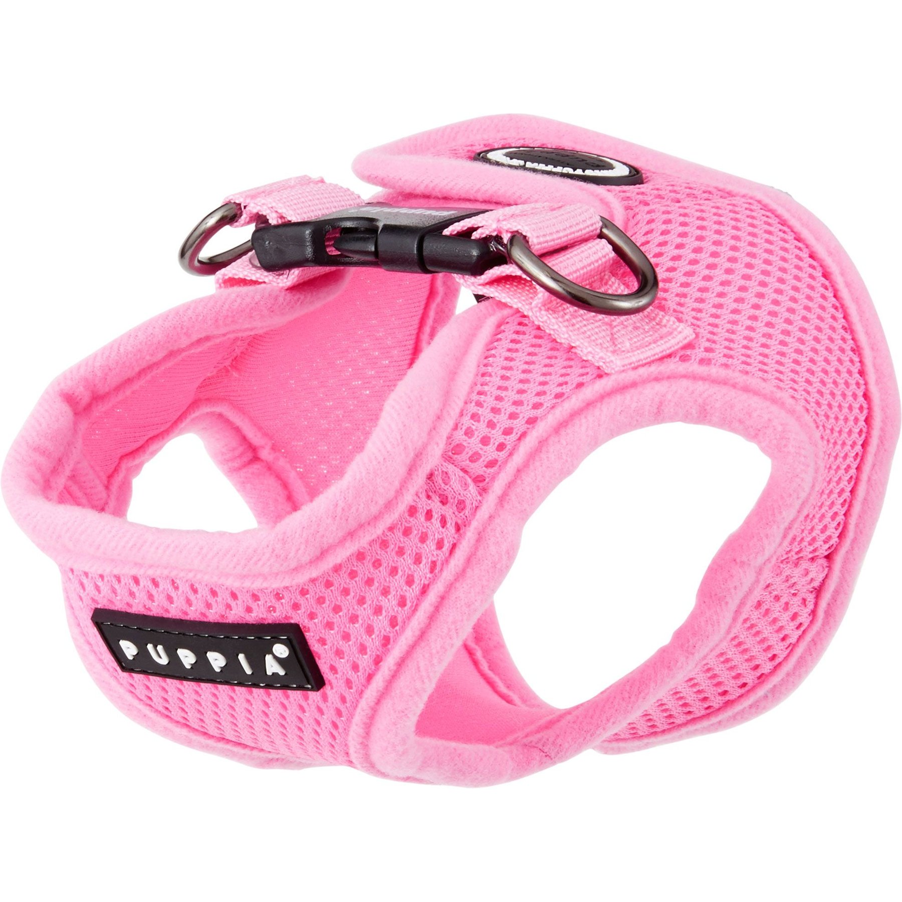 Puppia Vest Polyester Step In Back Clip Dog Harness, Pink, Small