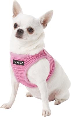 Show full view: Puppia Vest Polyester Step In Back Clip Dog Harness, Pink, Small slide 3 of 11