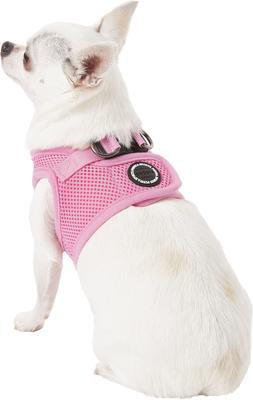Show full view: Puppia Vest Polyester Step In Back Clip Dog Harness, Pink, Small slide 4 of 11