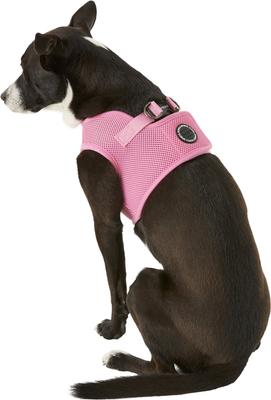 Show full view: Puppia Vest Polyester Step In Back Clip Dog Harness, Pink, X-Large: 20.4-in chest slide 4 of 11