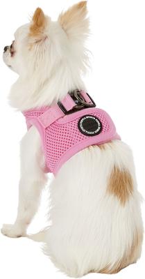 Show full view: Puppia Vest Polyester Step In Back Clip Dog Harness, Pink, X-Small slide 4 of 11