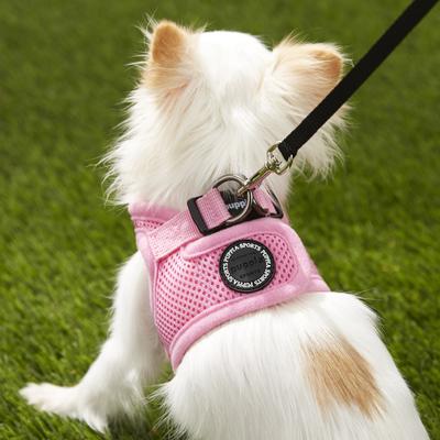 Show full view: Puppia Vest Polyester Step In Back Clip Dog Harness, Pink, X-Small slide 5 of 11