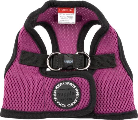 Show full view: Puppia Vest Polyester Step In Back Clip Dog Harness, Purple, X-Large: 19.6 to 20.4-in chest slide 3 of 9