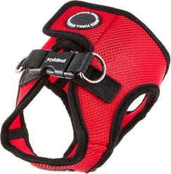 Puppia Vest Polyester Step In Back Clip Dog Harness, Red, Large: 16.9-in chest