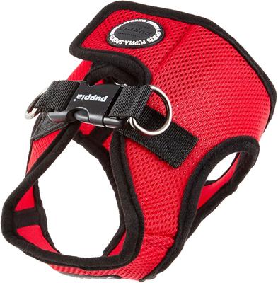 PUPPIA Vest Polyester Step In Back Clip Dog Harness, Red, Large