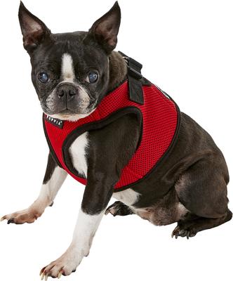 Show full view: Puppia Vest Polyester Step In Back Clip Dog Harness, Red, Large: 16.9-in chest slide 3 of 11