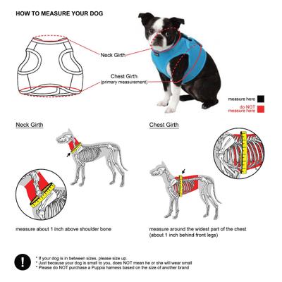 Show full view: Puppia Vest Polyester Step In Back Clip Dog Harness, Red, Large: 16.9-in chest slide 8 of 11