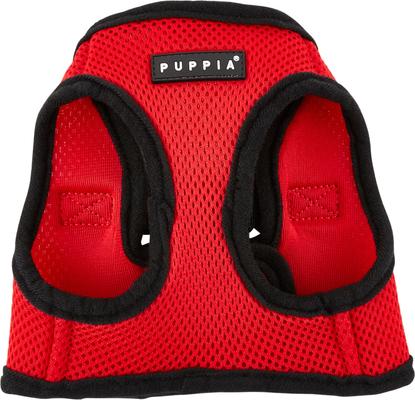 Show full view: Puppia Vest Polyester Step In Back Clip Dog Harness, Red, Medium: 15.4-in chest slide 7 of 11