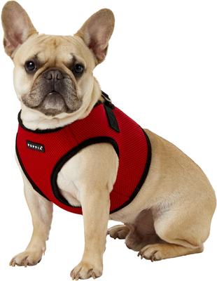Show full view: Puppia Vest Polyester Step In Back Clip Dog Harness, Red, X-Large: 20.4-in chest slide 4 of 12