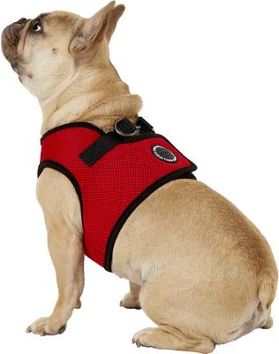 Show full view: Puppia Vest Polyester Step In Back Clip Dog Harness, Red, X-Large: 20.4-in chest slide 5 of 12