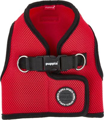 Show full view: Puppia Vest Polyester Step In Back Clip Dog Harness, Red, X-Large: 20.4-in chest slide 7 of 12