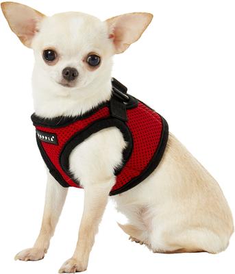 Show full view: Puppia Vest Polyester Step In Back Clip Dog Harness, Red, X-Small slide 3 of 11