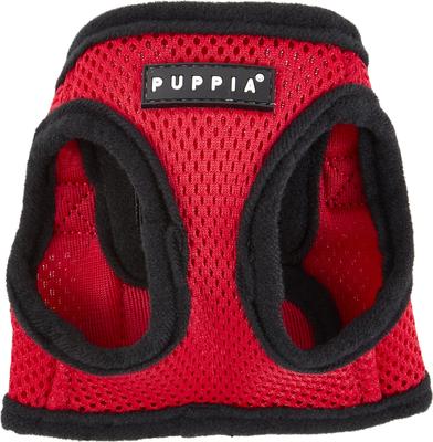 Show full view: Puppia Vest Polyester Step In Back Clip Dog Harness, Red, X-Small slide 7 of 11