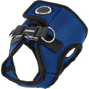 Puppia Vest Polyester Step In Back Clip Dog Harness, Royal Blue, Large