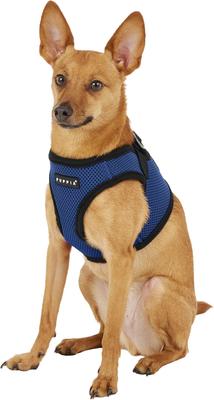 Show full view: Puppia Vest Polyester Step In Back Clip Dog Harness, Royal Blue, Medium slide 3 of 11