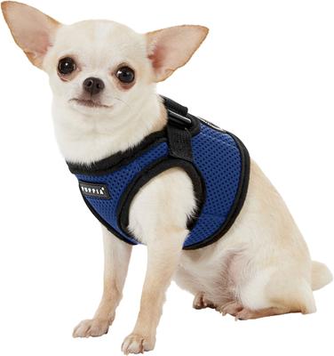 Show full view: Puppia Vest Polyester Step In Back Clip Dog Harness, Royal Blue, X-Small slide 3 of 11