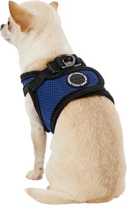 Show full view: Puppia Vest Polyester Step In Back Clip Dog Harness, Royal Blue, X-Small slide 4 of 11