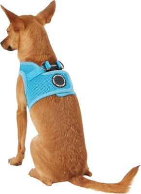 Show full view: Puppia Vest Polyester Step In Back Clip Dog Harness, Sky Blue, Medium: 15.4-in chest slide 4 of 11