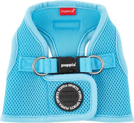 Show full view: Puppia Vest Polyester Step In Back Clip Dog Harness, Sky Blue, Medium: 15.4-in chest slide 6 of 11