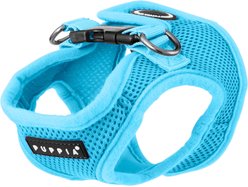 Puppia Vest Polyester Step In Back Clip Dog Harness, Sky Blue, Small: 11.2-in chest