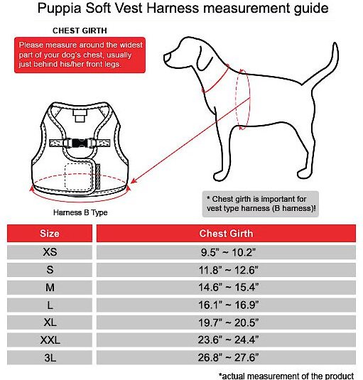 Show full view: Puppia Vest Polyester Step In Back Clip Dog Harness, Sky Blue, Small: 11.2-in chest slide 2 of 11