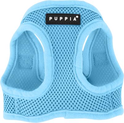 Show full view: Puppia Vest Polyester Step In Back Clip Dog Harness, Sky Blue, Small: 11.2-in chest slide 7 of 11