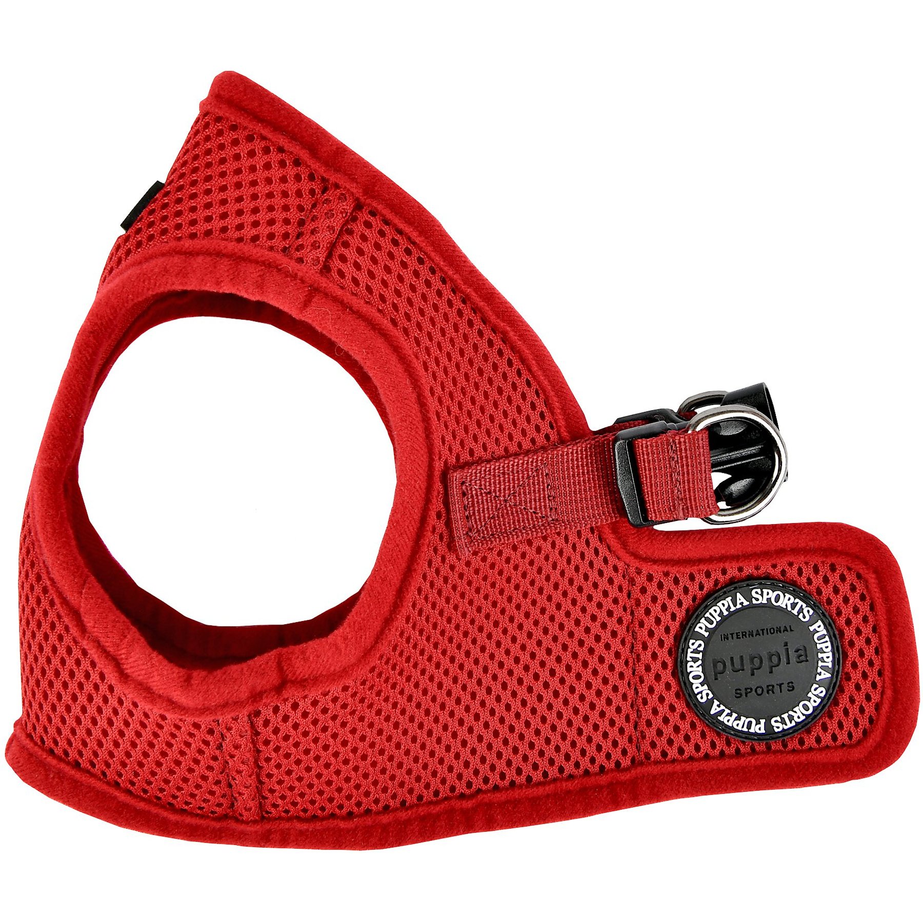 Puppia Vest Polyester Step In Back Clip Dog Harness, Wine, Medium: 14.6 to 15.4