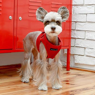 Show full view: Puppia Vest Polyester Step In Back Clip Dog Harness, Wine, X-Large: 19.6 to 20.4-in chest slide 4 of 8